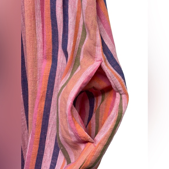 Xirena Esme Citrus Melange NWT Cotton Linen Maxi Summer dress Woman's Size Large - Picture 8 of 15